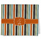 Orange & Blue Stripes Kitchen Towel - Poly Cotton w/ Name and Initial