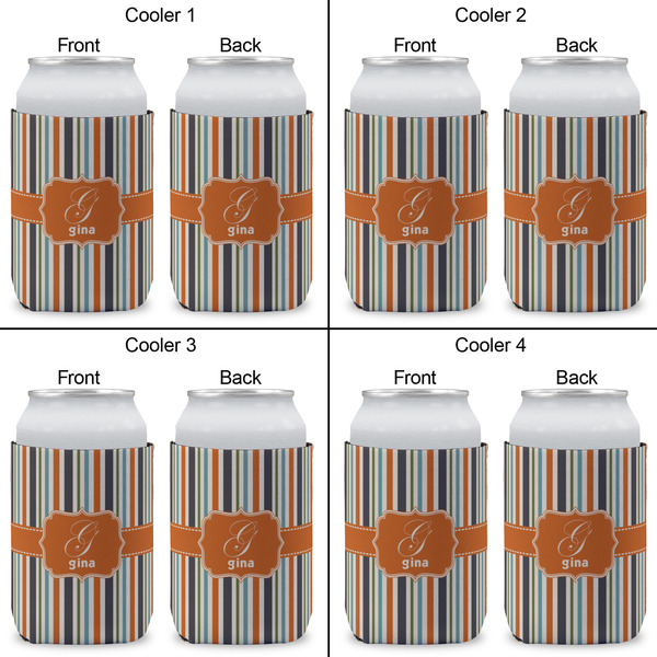 Orange & Blue Stripes Can Sleeve (Approval)