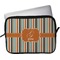 Orange & Blue Stripes Laptop Sleeve / Case (Personalized)