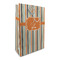 Orange & Blue Stripes Large Gift Bag (Personalized)