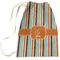 Orange & Blue Stripes Laundry Bag - Large (Personalized)