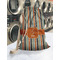 Orange & Blue Stripes Laundry Bag in Laundromat