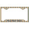 Orange & Blue Stripes License Plate Frame - Style C (Personalized)