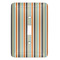 Orange Blue Swirls & Stripes Light Switch Cover (Single Toggle)