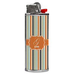 Orange & Blue Stripes Case for BIC Lighters (Personalized)