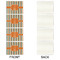 Orange & Blue Stripes Linen Placemat - APPROVAL Set of 4 (single sided)
