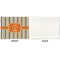 Orange & Blue Stripes Linen Placemat - APPROVAL Single (single sided)
