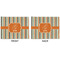 Orange & Blue Stripes Linen Placemat - APPROVAL (double sided)