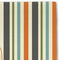 Orange & Blue Stripes Linen Placemat - DETAIL