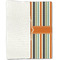Orange & Blue Stripes Linen Placemat - Folded Half