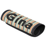 Orange & Blue Stripes Luggage Handle Cover (Personalized)