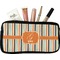Orange & Blue Stripes Makeup / Cosmetic Bags (Select Size)