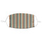 Orange & Blue Stripes Adult Cloth Face Mask