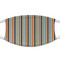 Orange & Blue Stripes Cloth Face Mask (T-Shirt Fabric)