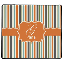 Orange & Blue Stripes XL Gaming Mouse Pad - 18" x 16" (Personalized)