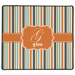 Orange & Blue Stripes XL Gaming Mouse Pad - 18" x 16" (Personalized)
