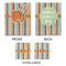 Orange & Blue Stripes Medium Gift Bag - Approval