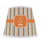 Orange & Blue Stripes Poly Film Empire Lampshade - Front View
