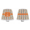 Orange & Blue Stripes Poly Film Empire Lampshade - Approval