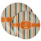 Orange & Blue Stripes Melamine Plates - PARENT/MAIN