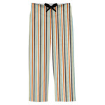 Orange & Blue Stripes Mens Pajama Pants