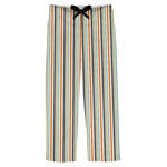 Orange & Blue Stripes Mens Pajama Pants - 2XL