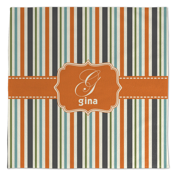 Orange & Blue Stripes Microfiber Dish Rag - APPROVAL