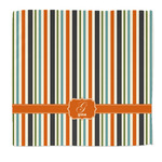 Orange & Blue Stripes Microfiber Dish Rag (Personalized)