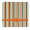 Orange & Blue Stripes Microfiber Dish Rag - Front/Approval