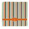 Orange & Blue Stripes Microfiber Dish Rag (Personalized)