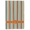 Orange & Blue Stripes Microfiber Dish Towel - APPROVAL
