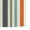 Orange & Blue Stripes Microfiber Dish Towel - DETAIL
