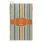 Orange & Blue Stripes Microfiber Golf Towels - Small - FRONT