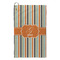 Orange & Blue Stripes Microfiber Golf Towel - Small (Personalized)