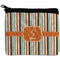 Orange & Blue Stripes Rectangular Coin Purse (Personalized)