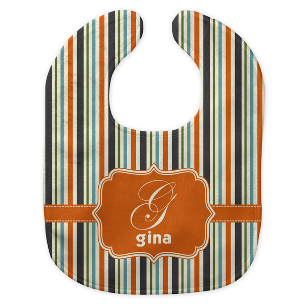 Orange & Blue Stripes New Bib Flat Approval