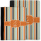 Orange & Blue Stripes Notebook Padfolio - MAIN