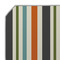 Orange & Blue Stripes Octagon Placemat - Single front (DETAIL)