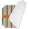 Orange & Blue Stripes Octagon Placemat - Single front (folded)