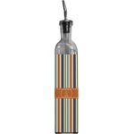 Orange & Blue Stripes Oil Dispenser Bottle (Personalized)