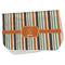 Orange & Blue Stripes Burp Cloth - Fleece w/ Name and Initial