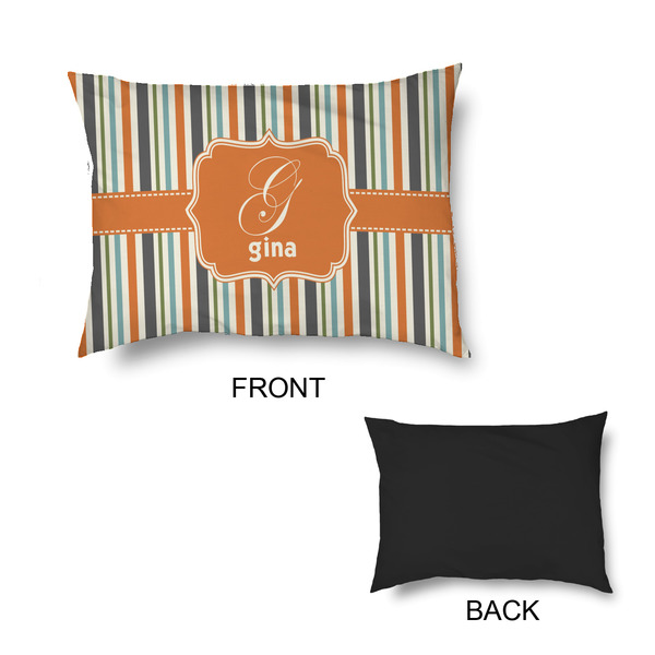 Orange & Blue Stripes Outdoor Dog Beds - Small - APPROVAL