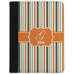 Orange & Blue Stripes Padfolio Clipboard - Small (Personalized)