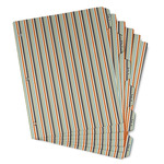 Orange & Blue Stripes Binder Tab Divider - Set of 6 (Personalized)
