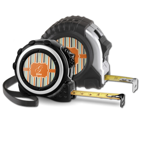 Orange & Blue Stripes Parent tape measure