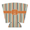 Orange & Blue Stripes Party Cup Sleeve - with Bottom (Personalized)