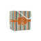 Orange & Blue Stripes Party Favor Gift Bags - Matte (Personalized)