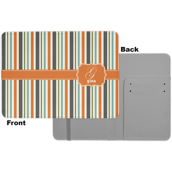 Orange & Blue Stripes Passport Holder - Apvl