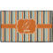 Orange & Blue Stripes Door Mat - 60"x36" (Personalized)