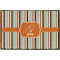 Orange & Blue Stripes Door Mat - 36"x24" (Personalized)